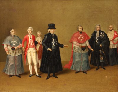 Officers of the Knights of Malta by Antoine de Favray
